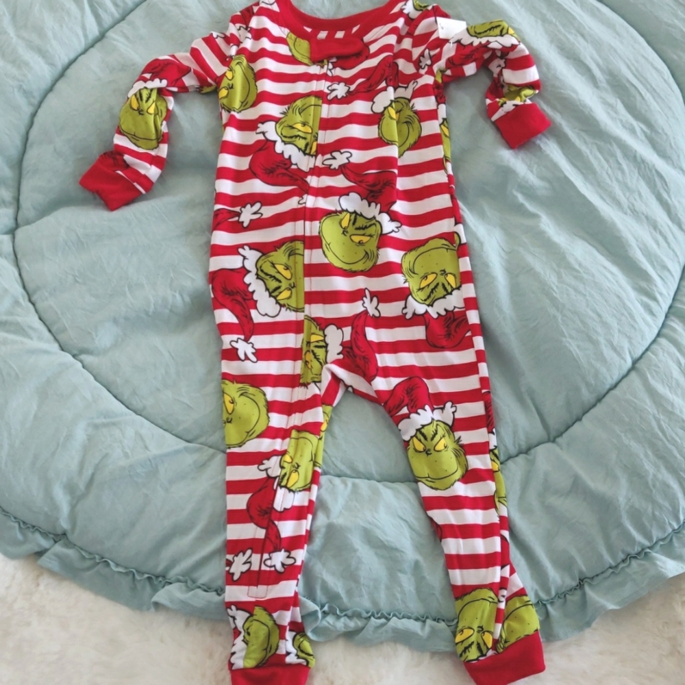 FINAL SALE🔥 🆕 infants Grinch pajamas - Picture 6 of 6